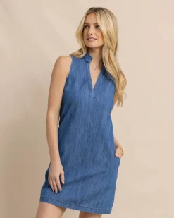 Adelyn Denim Dress<Southern Tide Cheap