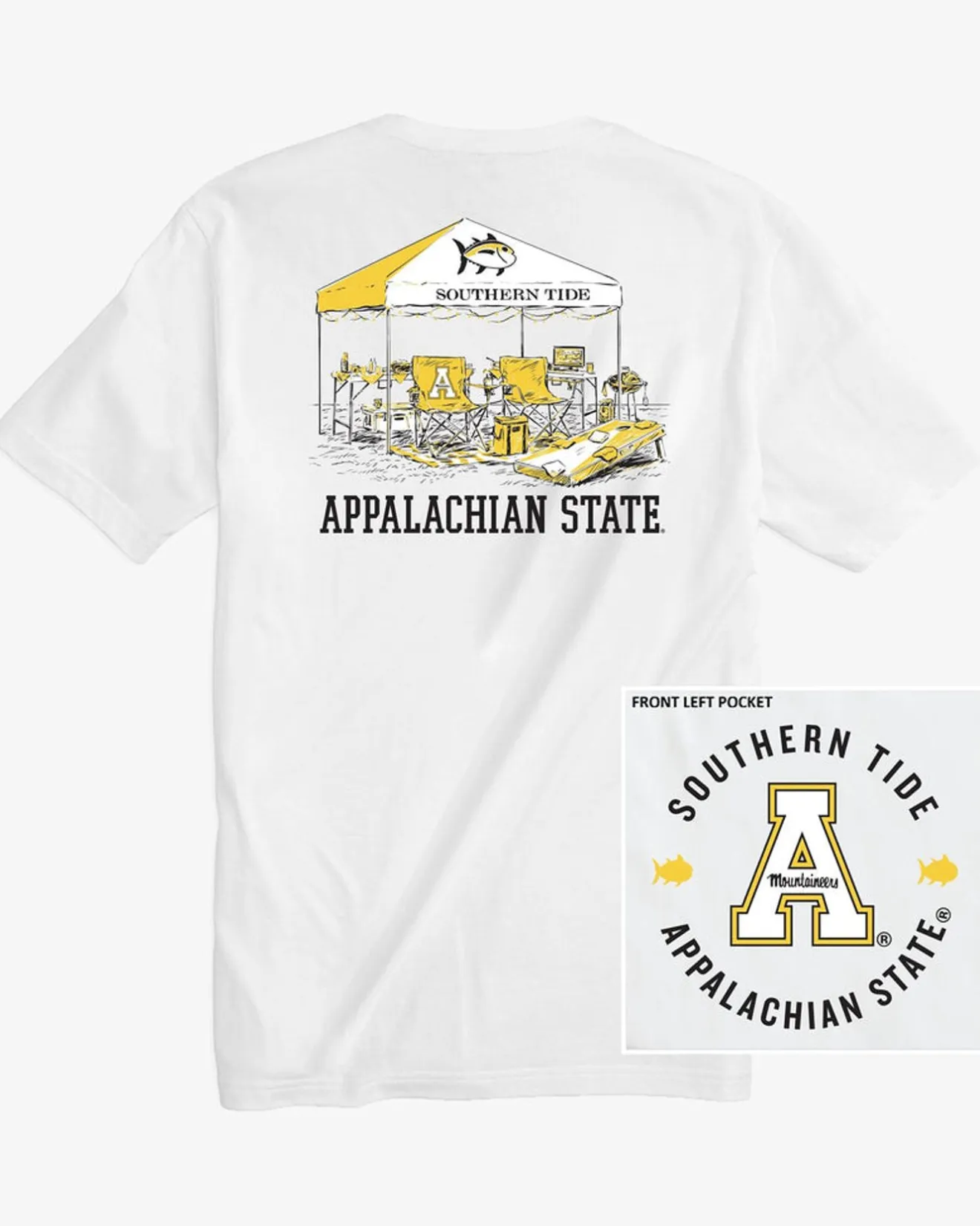 App State Mountaineers Tailgate Time T-Shirt<Southern Tide Clearance
