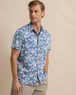 Beachcast Island Blooms Knit Short Sleeve Sport Shirt<Southern Tide Cheap