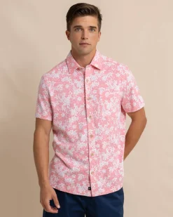 Beachcast Island Blooms Knit Short Sleeve Sport Shirt<Southern Tide Cheap