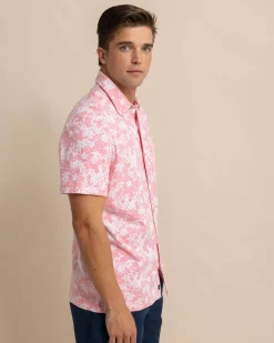Beachcast Island Blooms Knit Short Sleeve Sport Shirt<Southern Tide Cheap