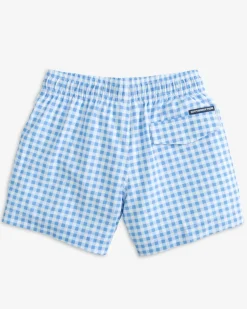 Boys Baldwin Gingham Printed Swim Trunk<Southern Tide Online