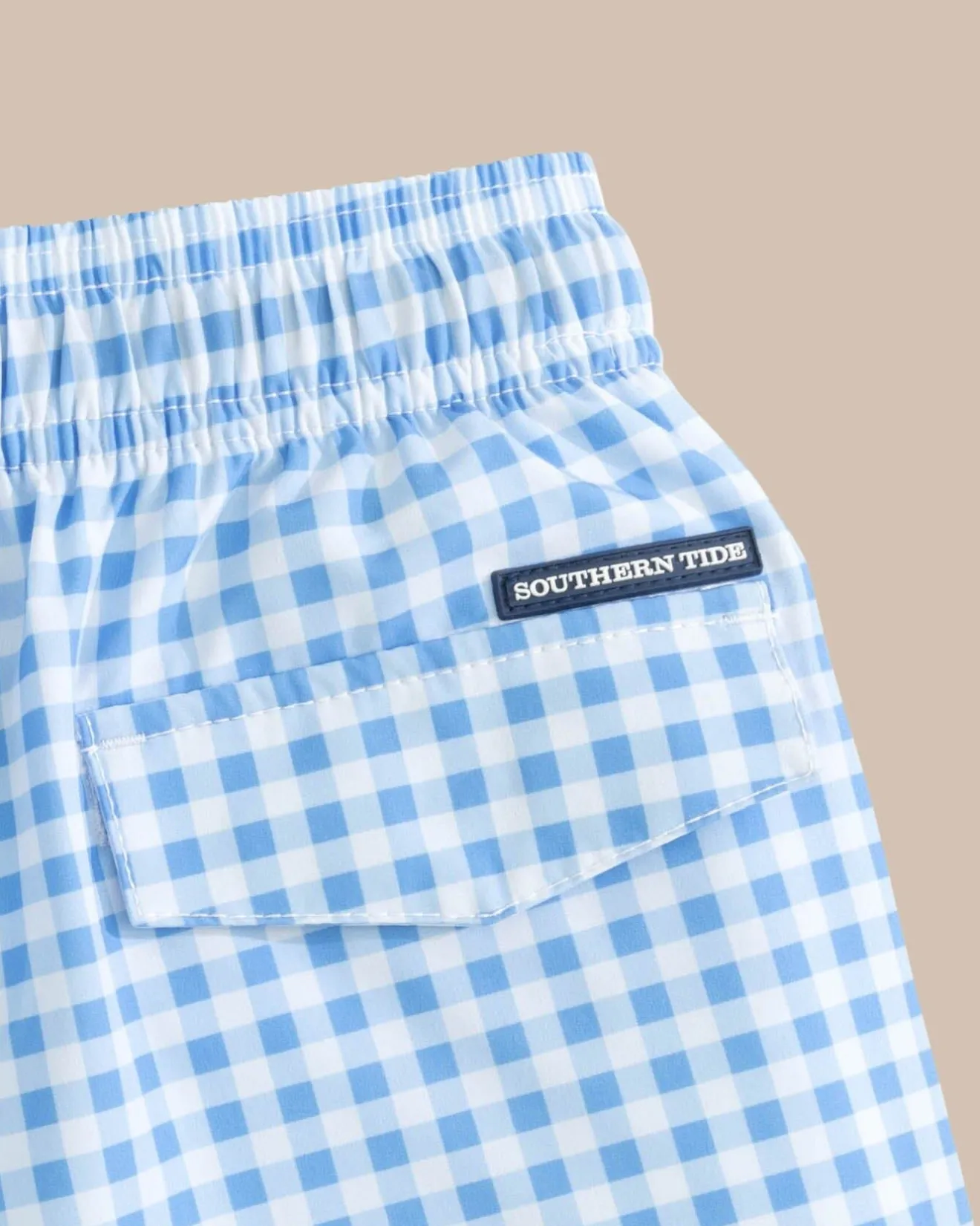 Boys Baldwin Gingham Printed Swim Trunk<Southern Tide Online