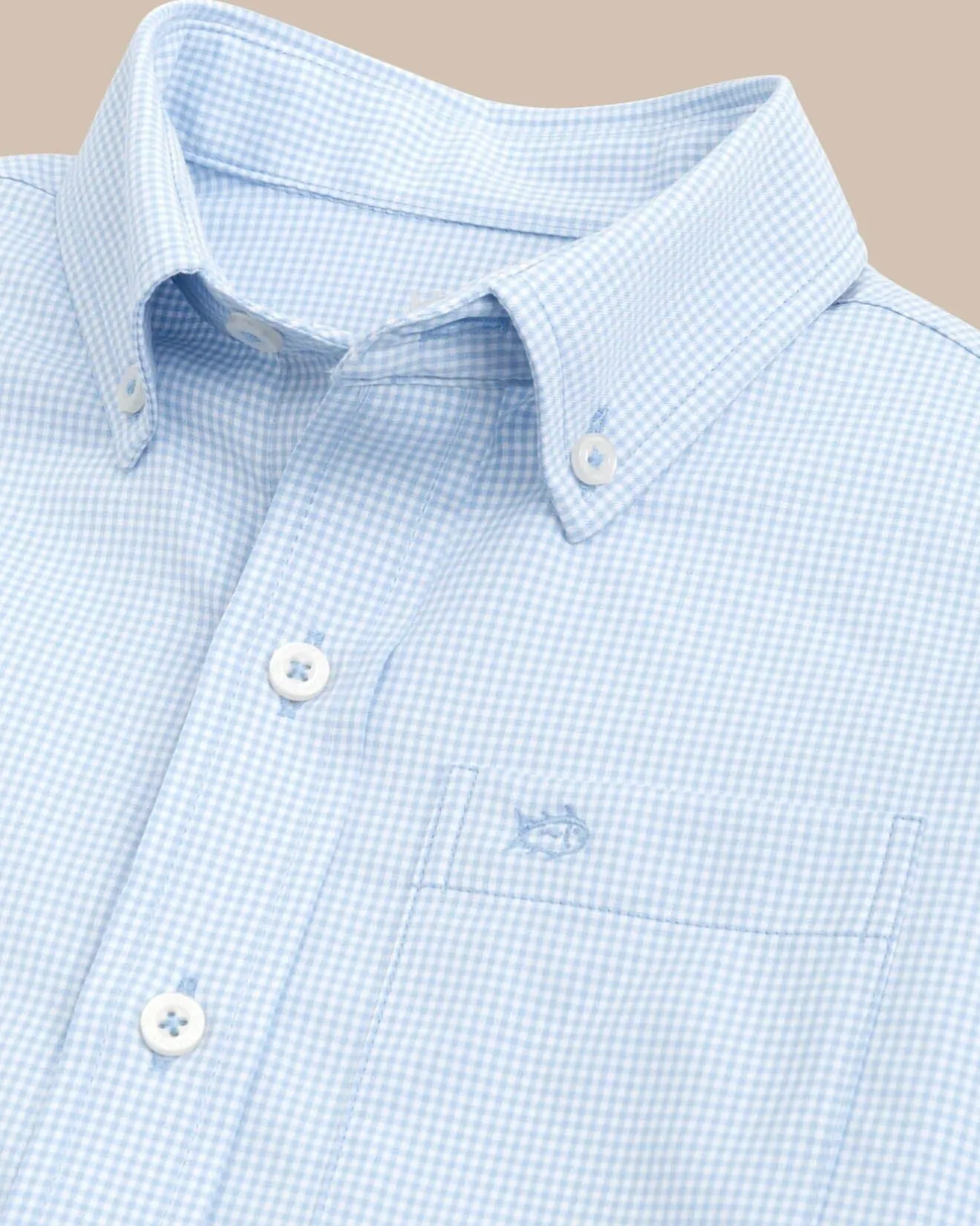 Boys Mini Gingham Intercoastal Button Down Shirt<Southern Tide Fashion