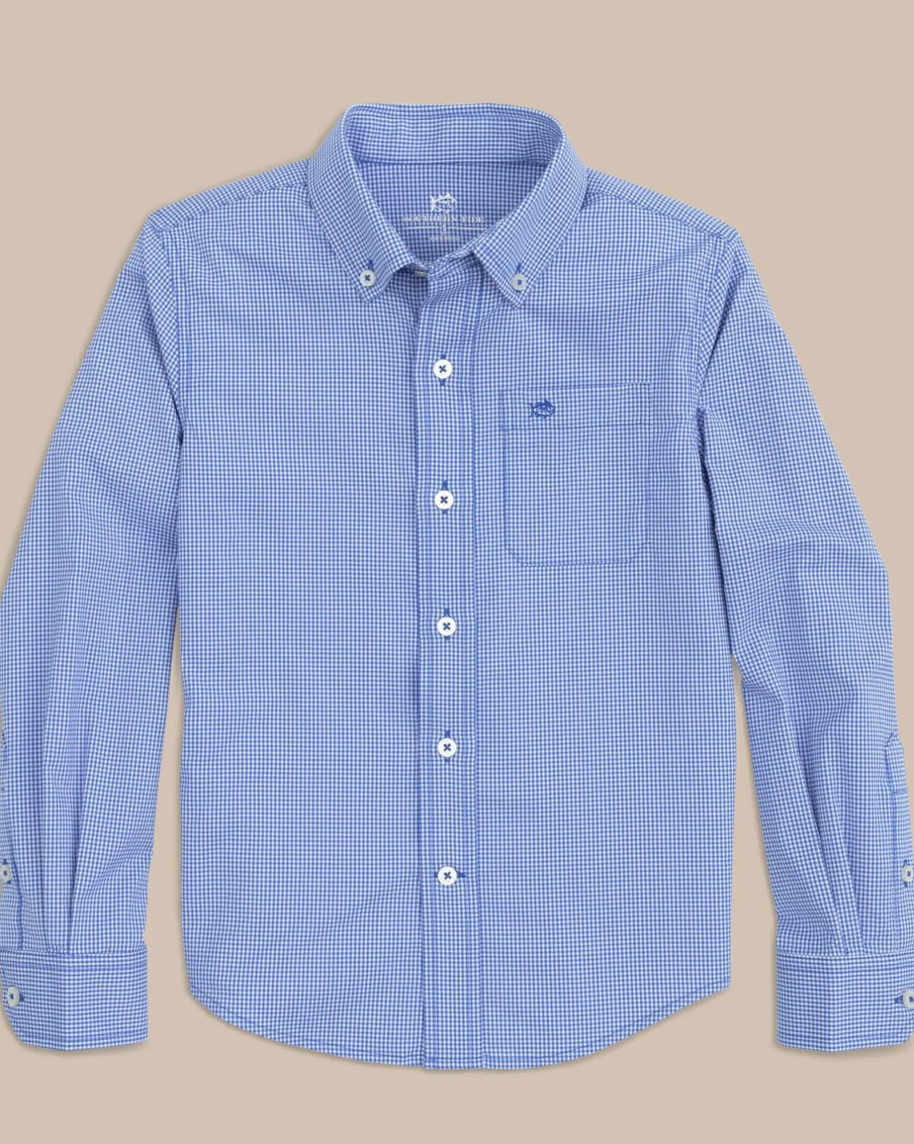 Boys Mini Gingham Intercoastal Button Down Shirt<Southern Tide Fashion