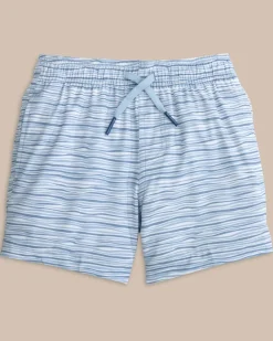 Boys Ocean Water Stripe Swim Trunk<Southern Tide Fashion