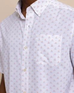 Brrr° Intercoastal Beach Voyager Short Sleeve Sport Shirt<Southern Tide Clearance