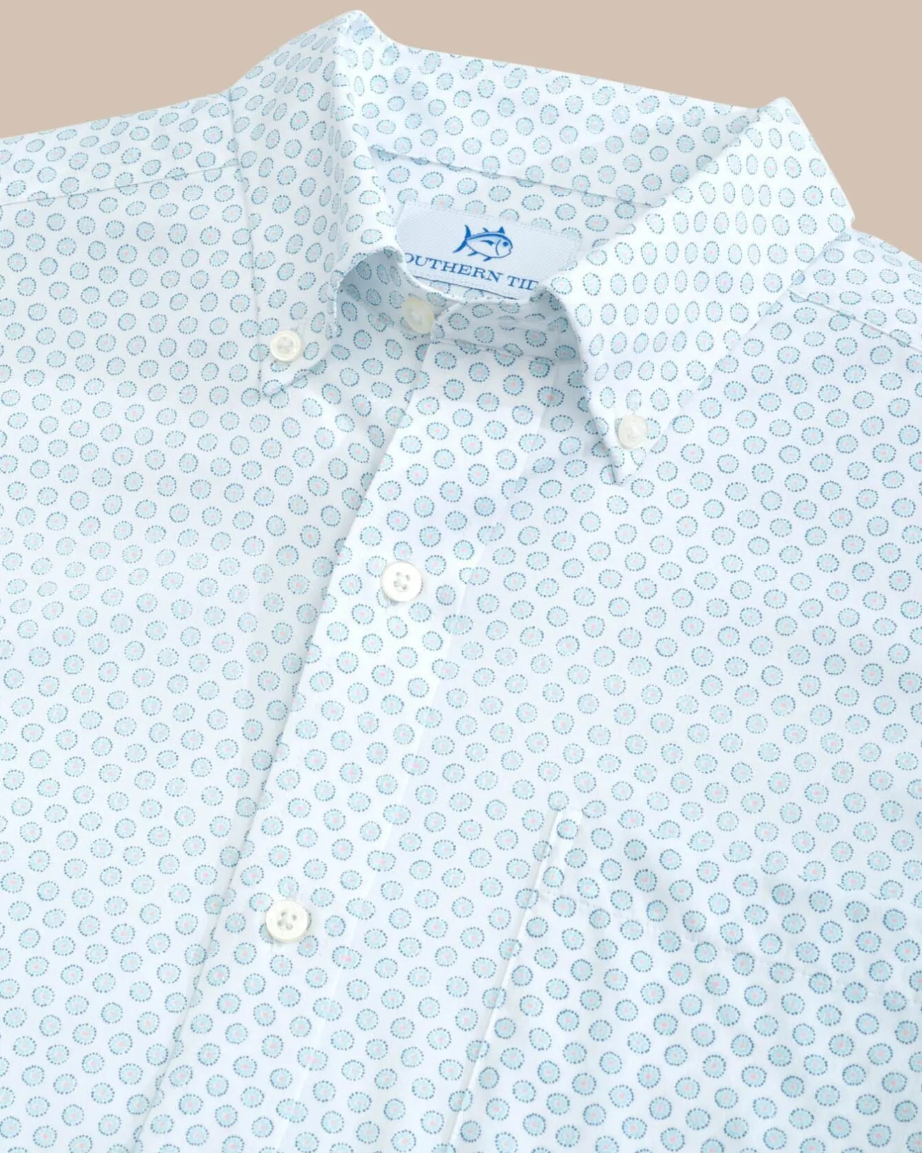Brrr° Intercoastal Floral To See Short Sleeve Sport Shirt<Southern Tide Cheap