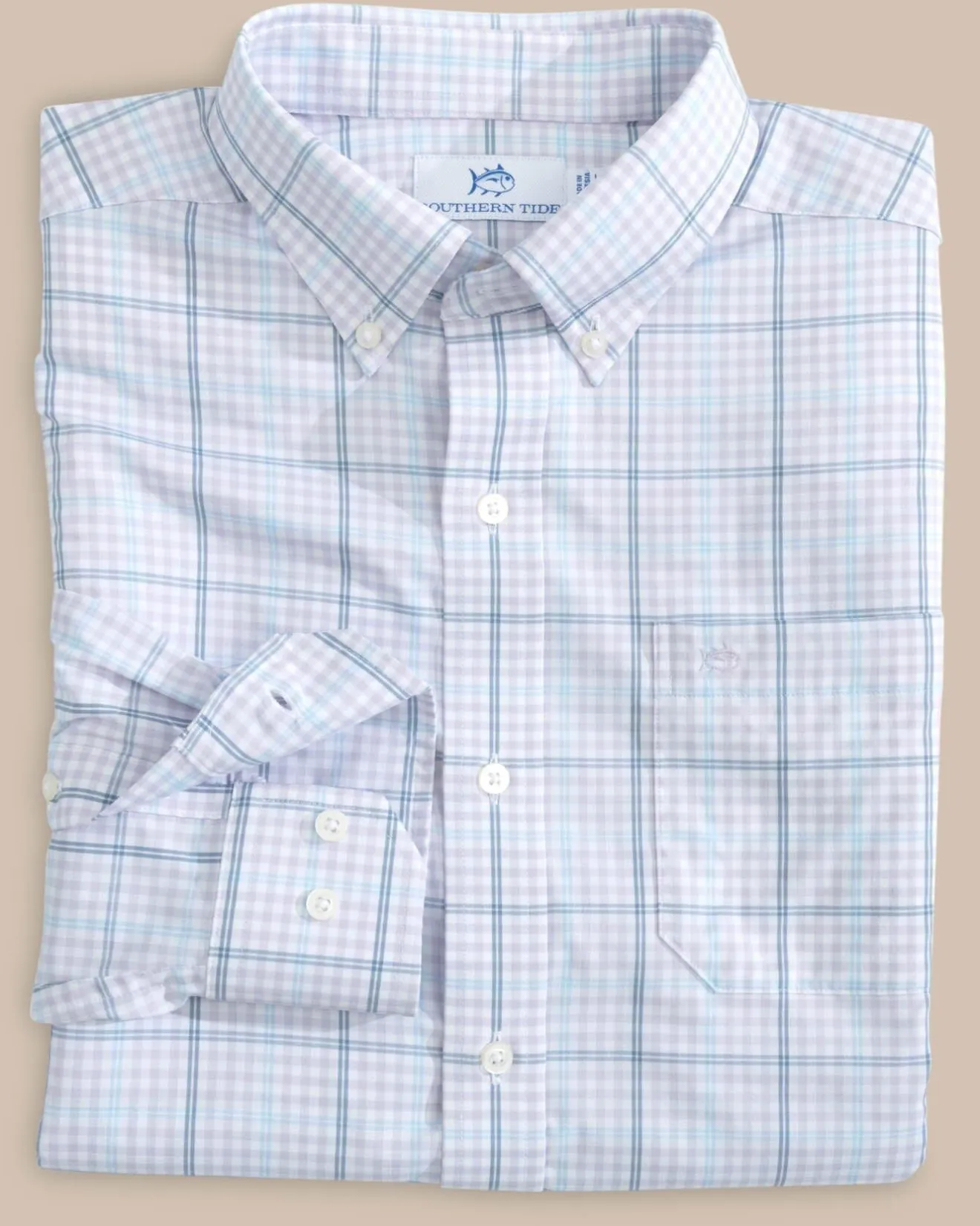 Brrr° Intercoastal Rainer Check Long Sleeve Sport Shirt<Southern Tide Sale