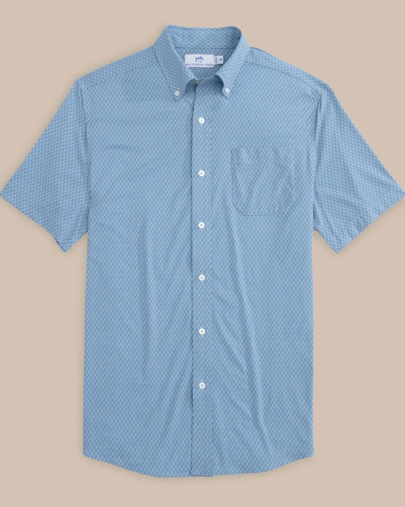 Brrr° Intercoastal Retro Geo Short Sleeve Sport Shirt<Southern Tide Cheap