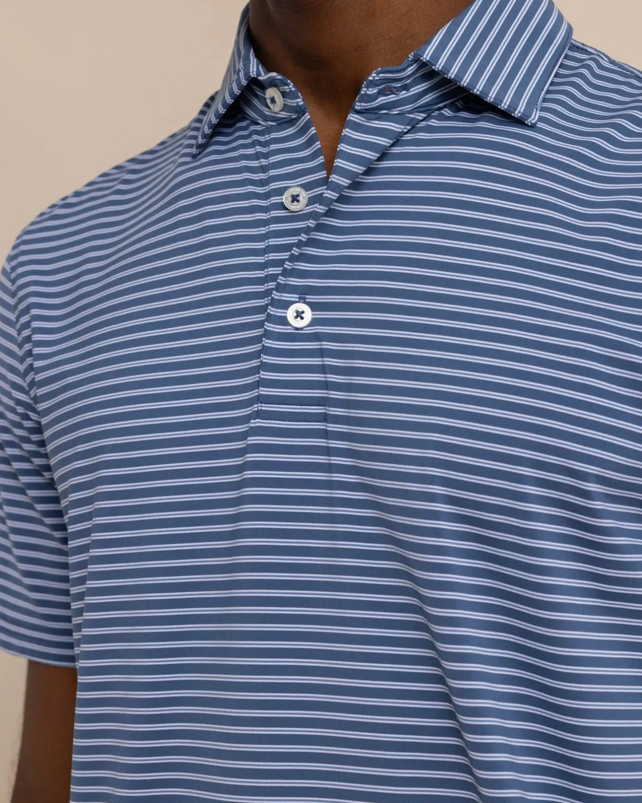 Brrr°-Eeze Beattie Stripe Performance Polo<Southern Tide Store