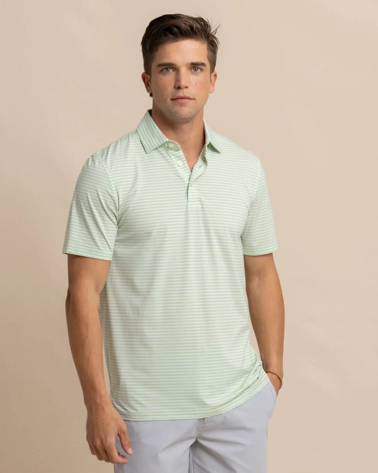 Brrr°-Eeze Beattie Stripe Performance Polo<Southern Tide Store