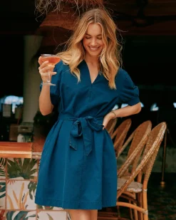Calan Washed Seersucker Dress<Southern Tide New