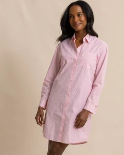 Cam Stripe Poplin Dress<Southern Tide Fashion