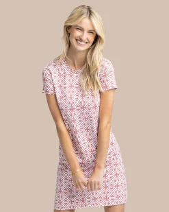 Chanelle Painted Geo Performance Dress<Southern Tide Best