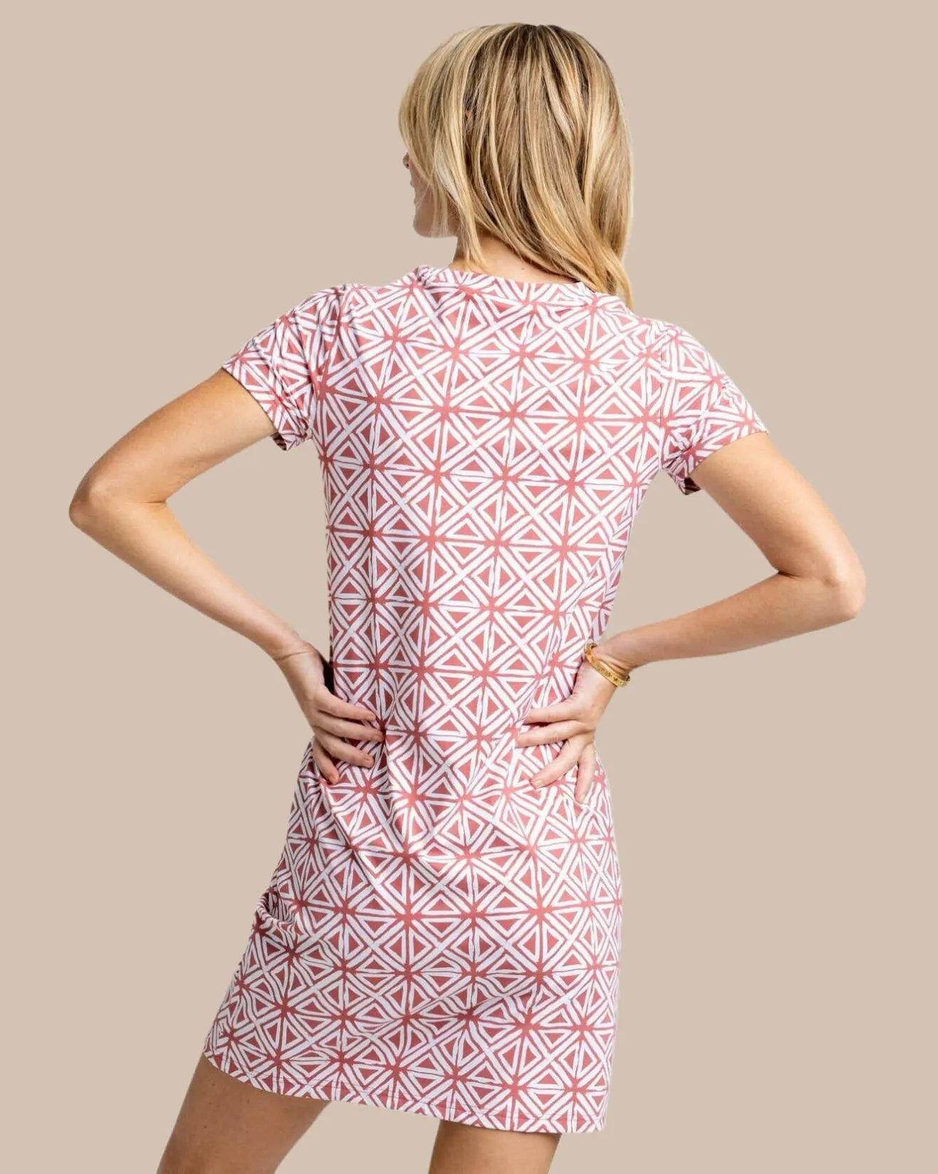 Chanelle Painted Geo Performance Dress<Southern Tide Best