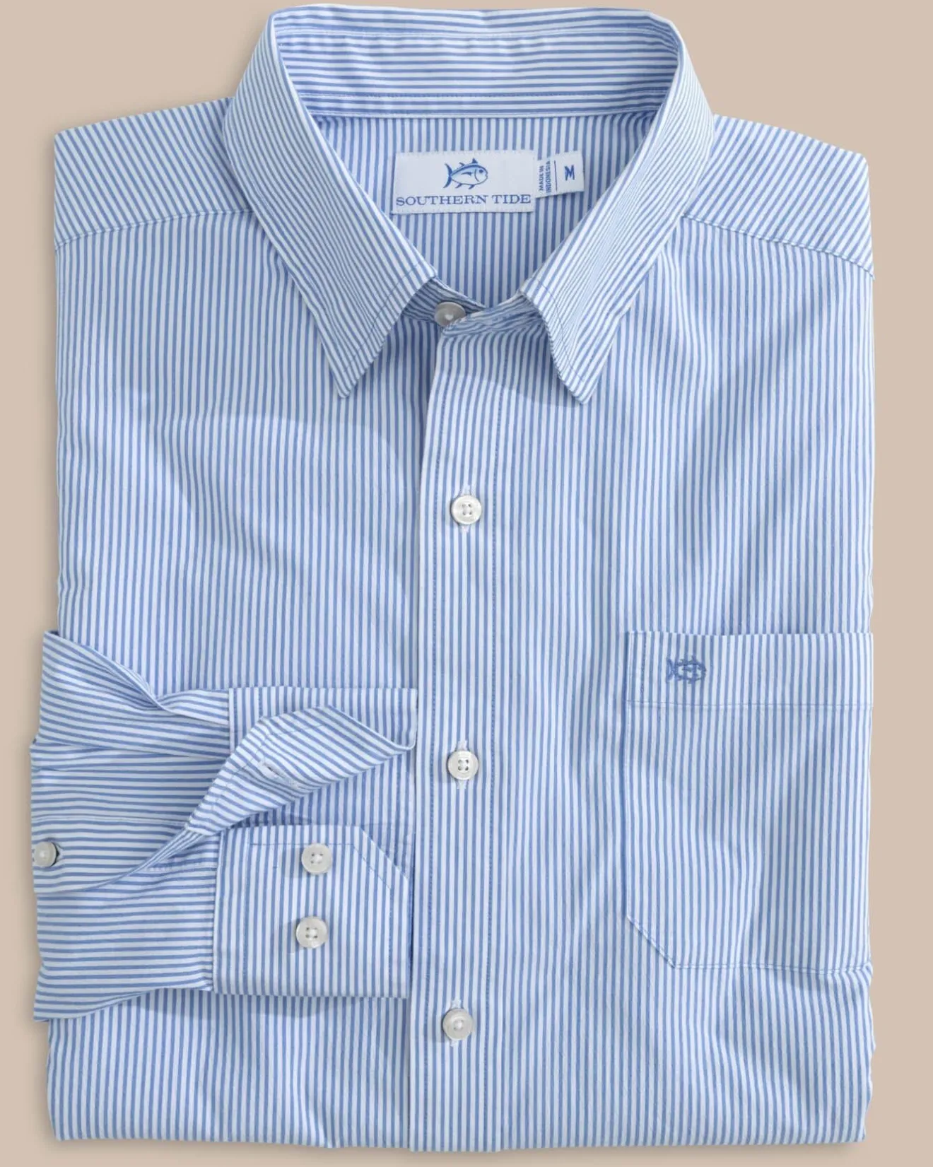 Charleston Granby Stripe Long Sleeve Sport Shirt<Southern Tide Flash Sale