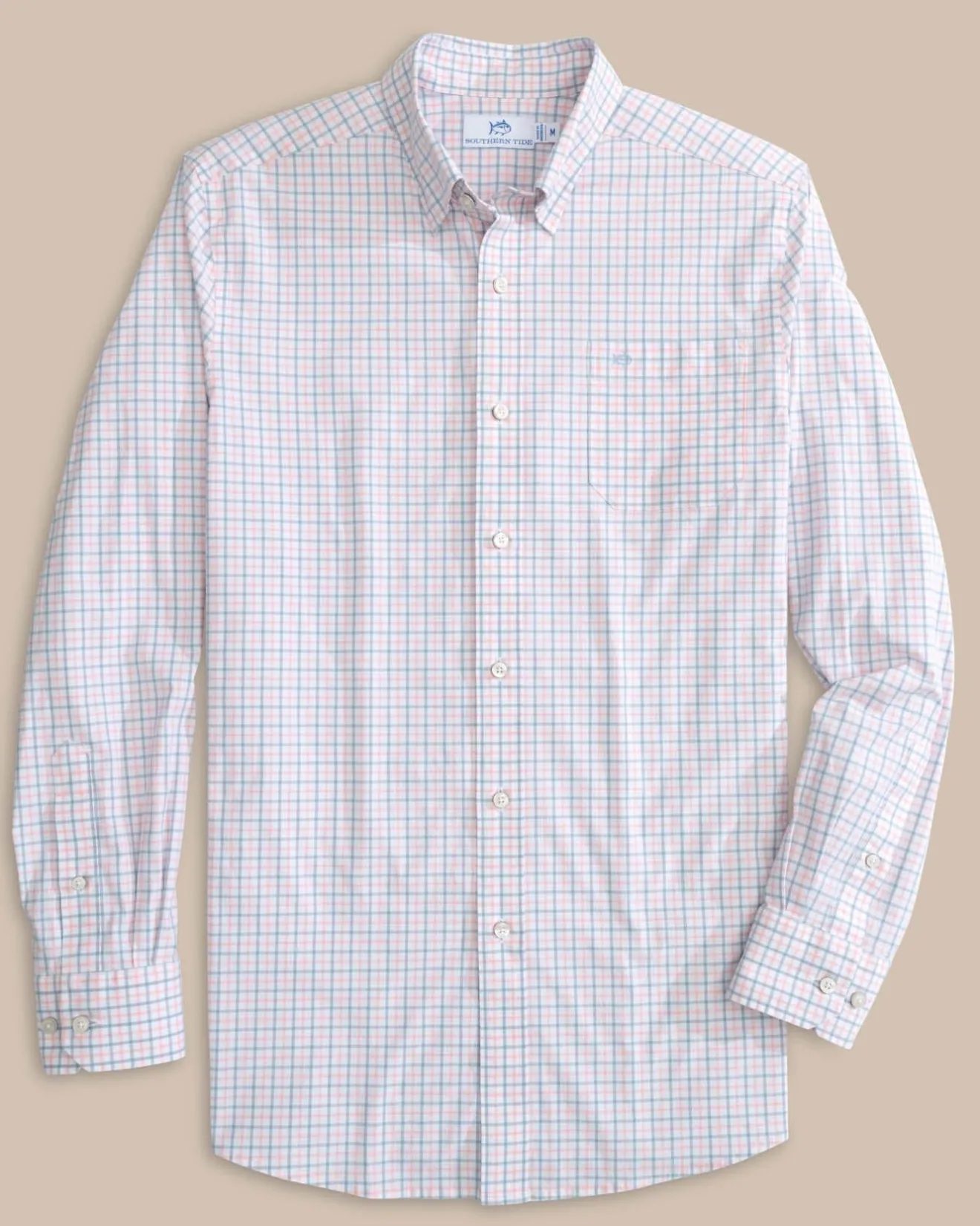 Charleston Larkin Check Long Sleeve Sport Shirt<Southern Tide Cheap