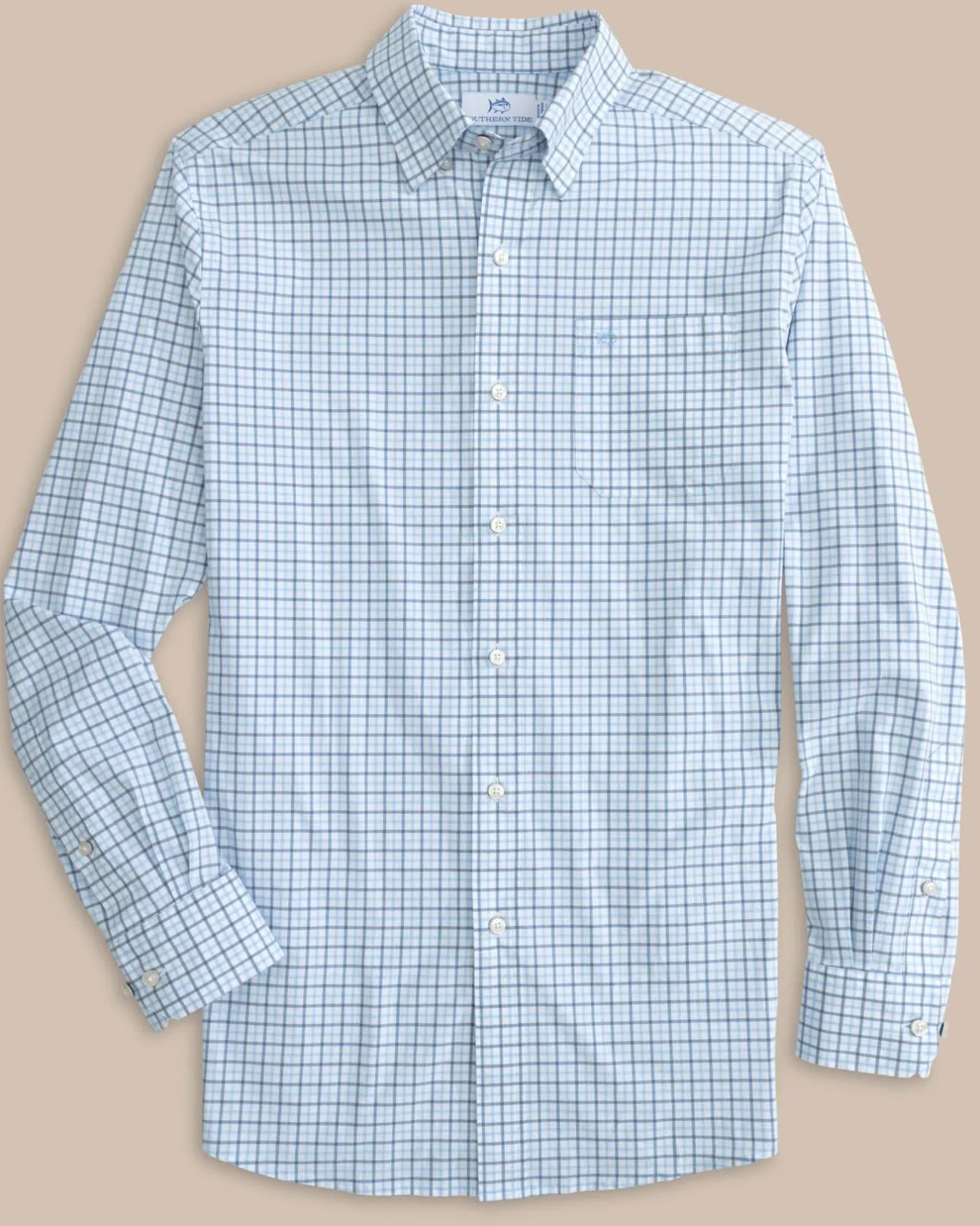 Charleston Larkin Check Long Sleeve Sport Shirt<Southern Tide Cheap