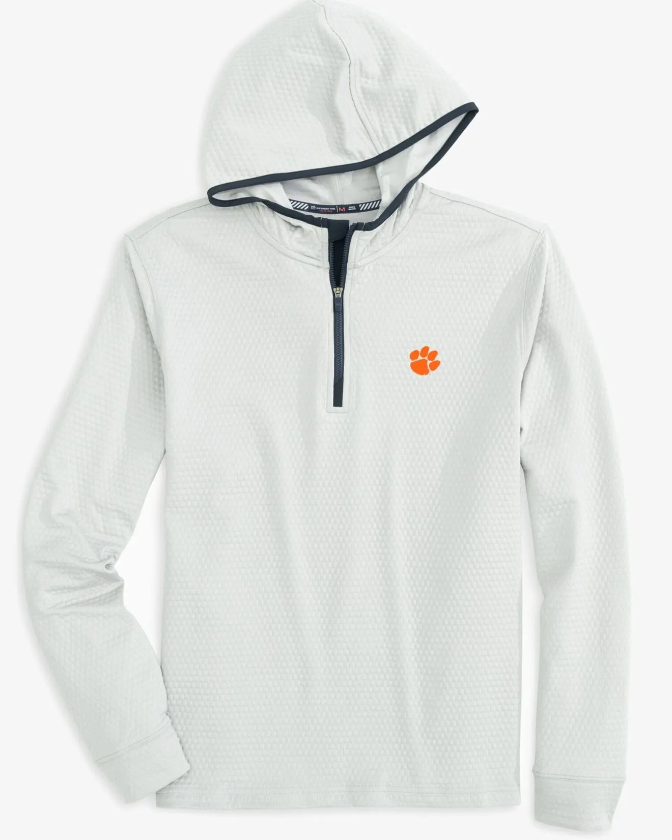 Clemson Tigers Scuttle Heather Quarter Zip Hoodie<Southern Tide New