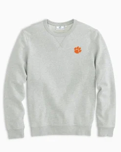 Clemson Upper Deck Pullover Sweatshirt<Southern Tide New