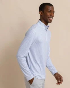 Clubbin' It Print Cruiser Quarter Zip<Southern Tide Best