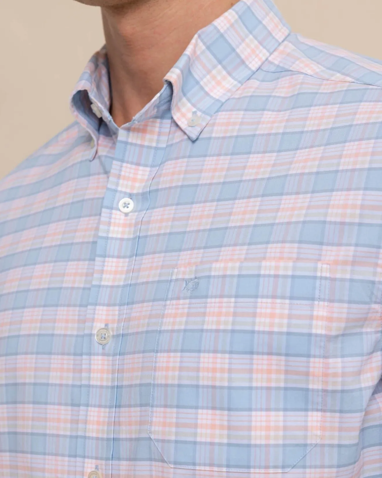 Coastal Passage Brockman Plaid Long Sleeve Sport Shirt<Southern Tide Flash Sale