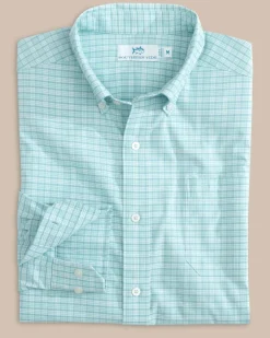 Coastal Passage Trailside Plaid Long Sleeve Sport Shirt<Southern Tide Online