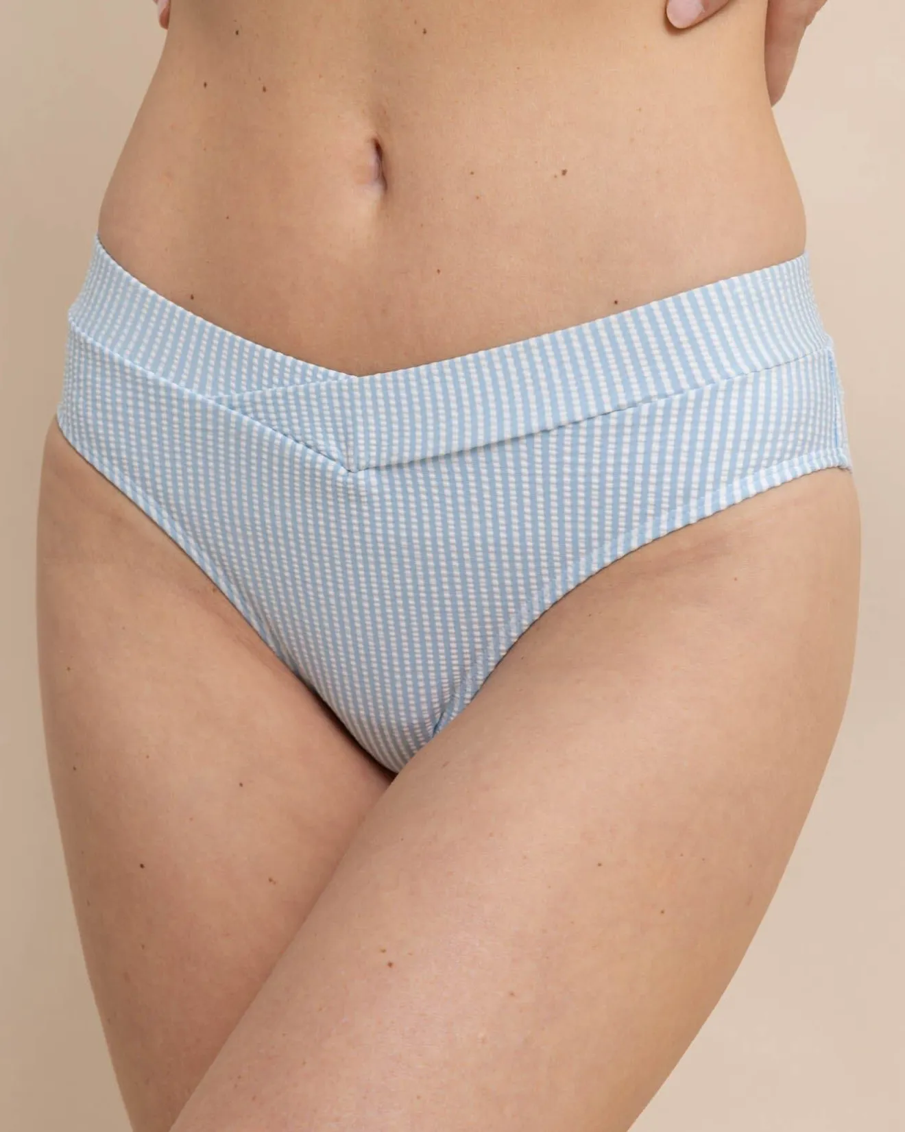 Cross Over Seersucker Bikini Bottom<Southern Tide Fashion