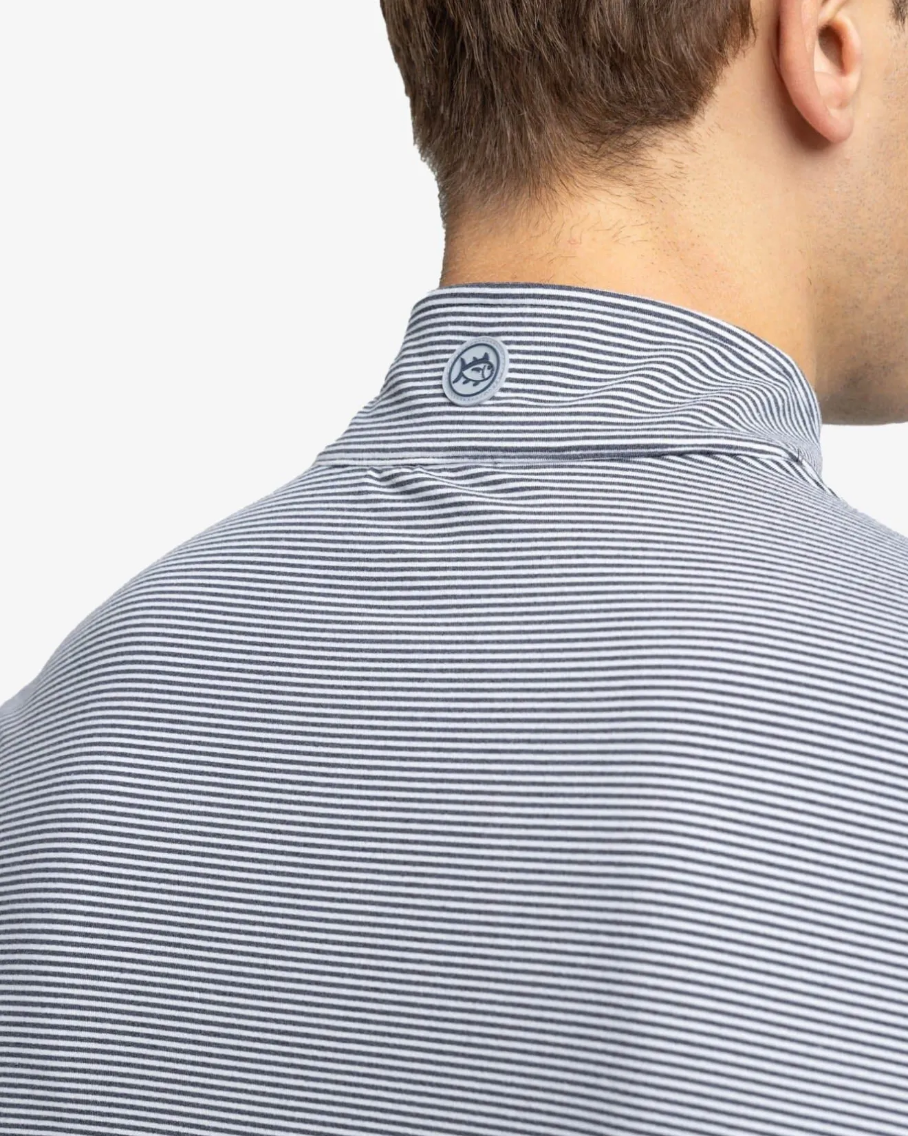 Cruiser Micro-Stripe Heather Quarter Zip<Southern Tide Best Sale