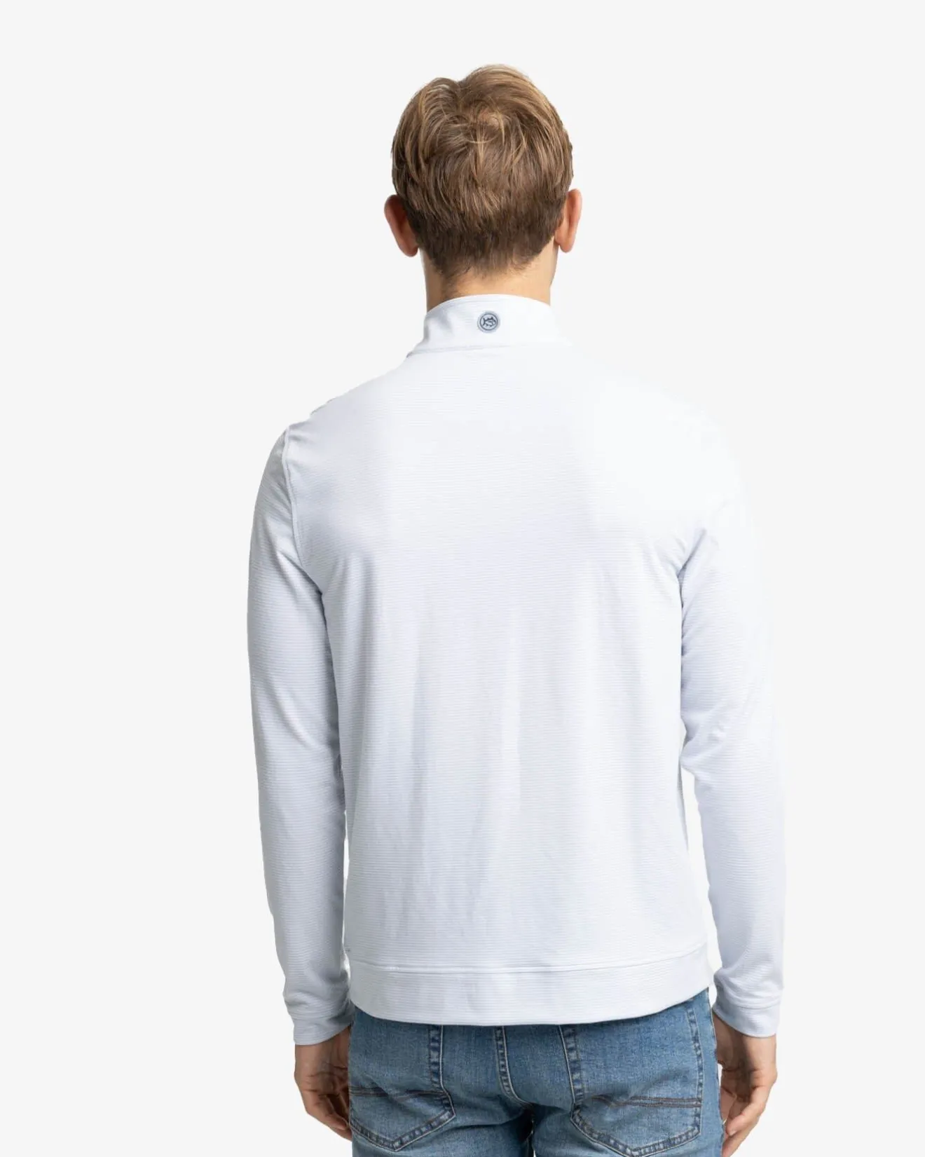 Cruiser Micro-Stripe Heather Quarter Zip<Southern Tide Best Sale