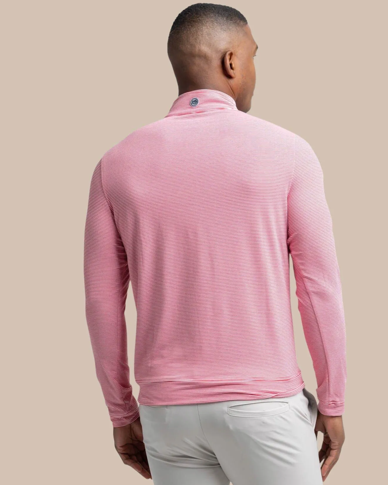 Cruiser Micro-Stripe Heather Quarter Zip<Southern Tide Best Sale