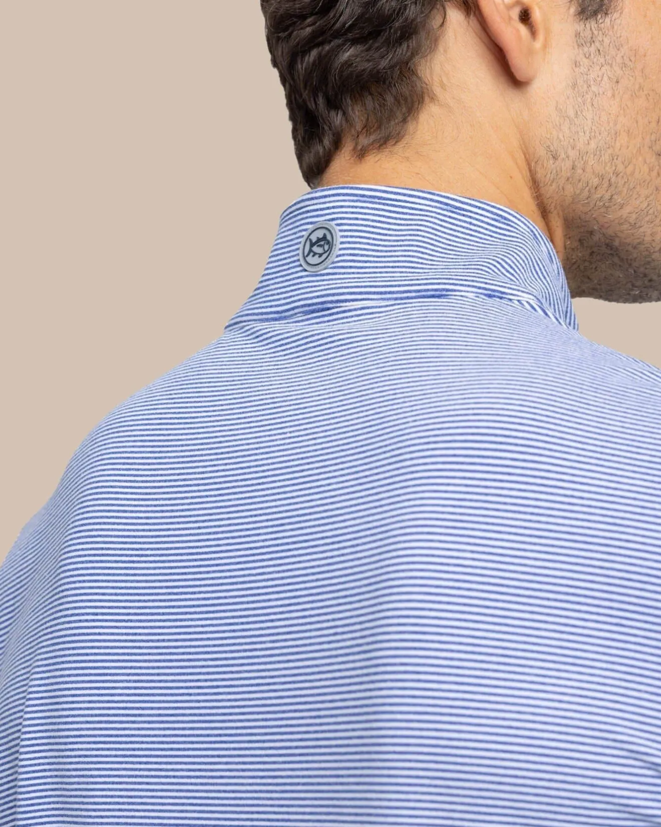Cruiser Micro-Stripe Heather Quarter Zip<Southern Tide Best Sale