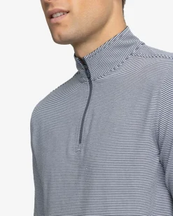 Cruiser Micro-Stripe Heather Quarter Zip<Southern Tide Best Sale