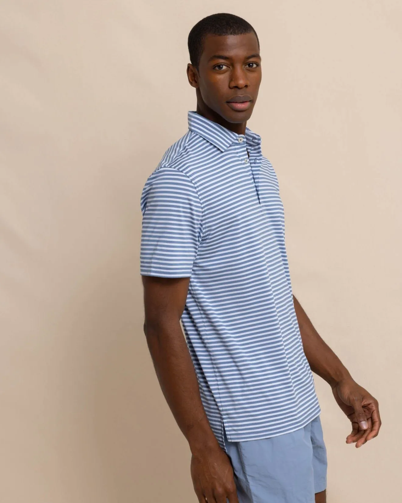 Driver Carova Stripe Polo Shirt<Southern Tide Store