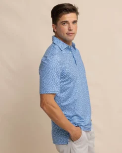 Driver Casual Water Printed Polo<Southern Tide Sale