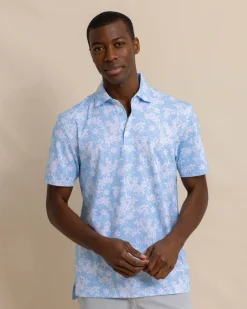 Driver Island Blooms Printed Polo<Southern Tide Fashion