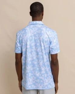 Driver Island Blooms Printed Polo<Southern Tide Fashion