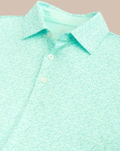 Driver Over Clubbing Print Performance Polo Shirt<Southern Tide Discount