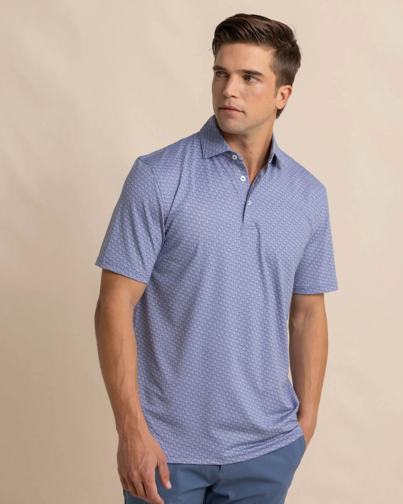 Driver Vacation Views Printed Polo<Southern Tide Outlet