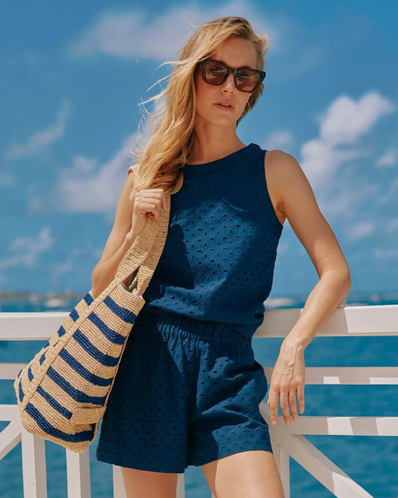 Elyse Eyelet Short<Southern Tide Shop