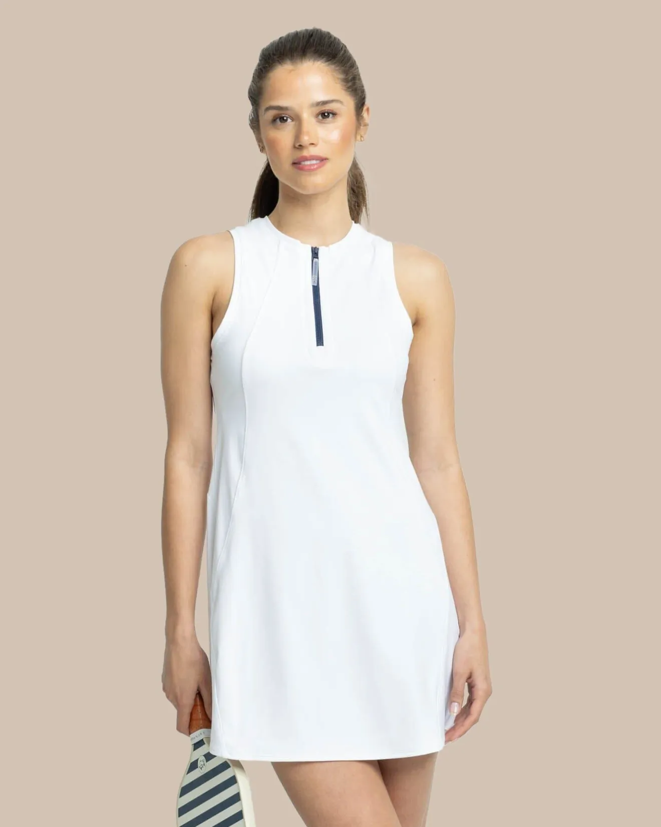 Frances Zip Front Performance Dress<Southern Tide New