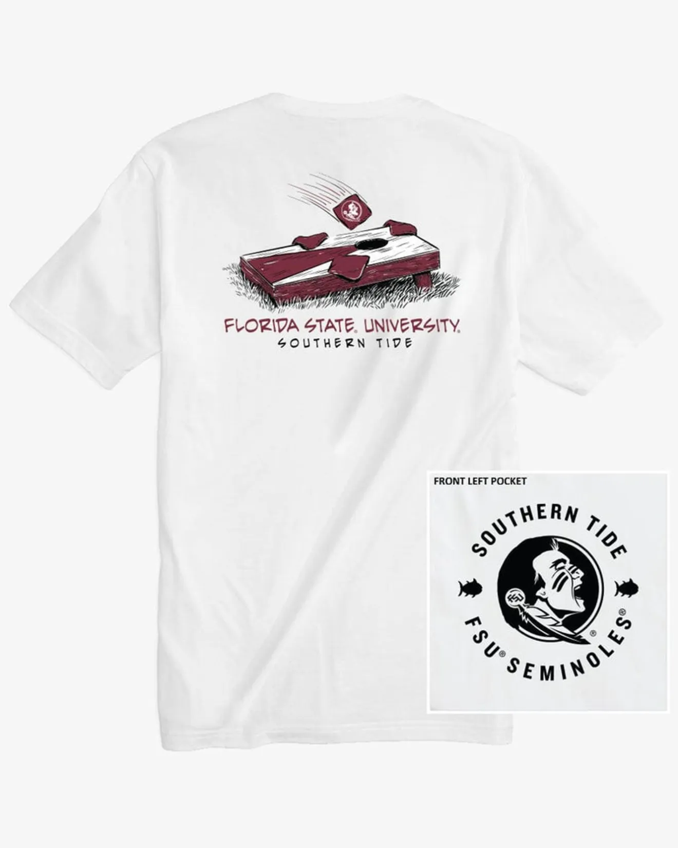 Fsu Seminoles Cornhole T-Shirt<Southern Tide Shop