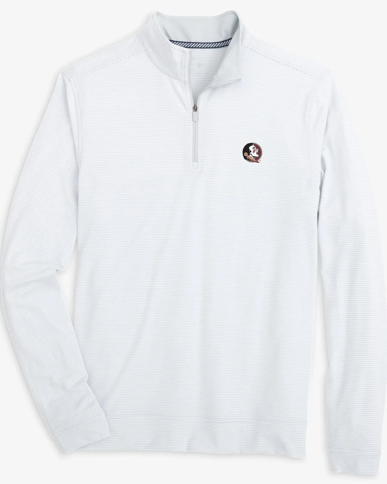 Fsu Seminoles Cruiser Micro-Stripe Heather Quarter Zip<Southern Tide Sale