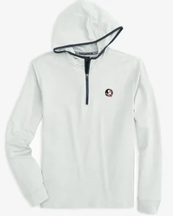 Fsu Seminoles Scuttle Heather Quarter Zip Hoodie<Southern Tide Outlet