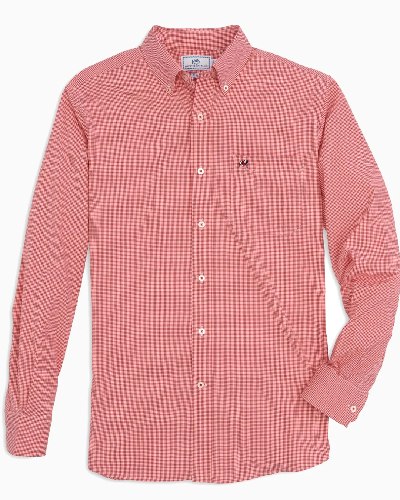 Georgia Bulldogs Gingham Button Down Shirt<Southern Tide Fashion