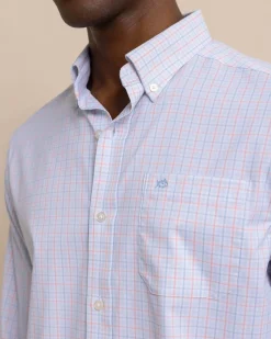 Intercoastal Falls Park Plaid Long Sleeve Sport Shirt<Southern Tide Clearance