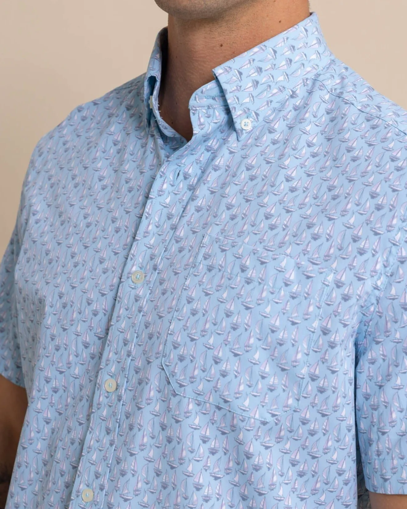 Intercoastal Forget A-Boat It Short Sleeve Sport Shirt<Southern Tide Outlet