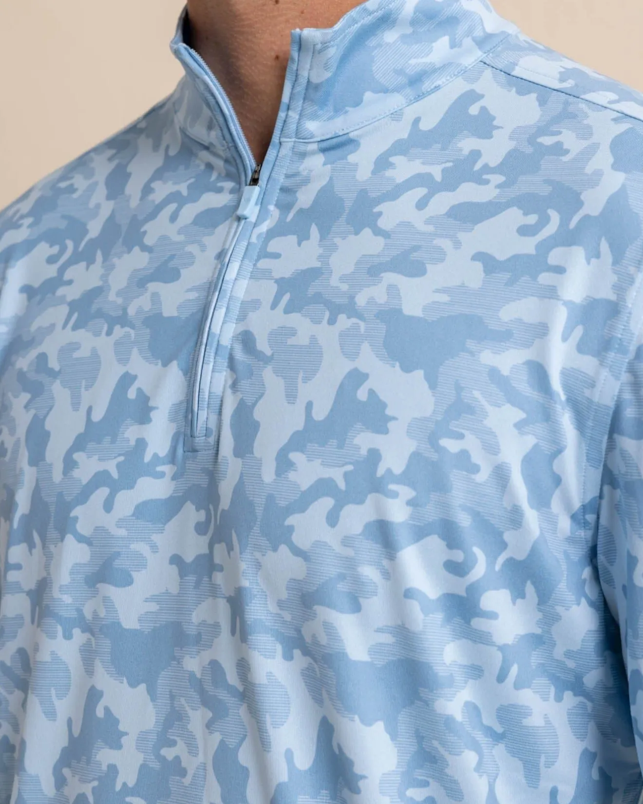 Island Camo Print Cruiser Quarter Zip<Southern Tide Discount