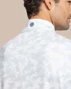 Island Camo Print Cruiser Quarter Zip<Southern Tide Discount